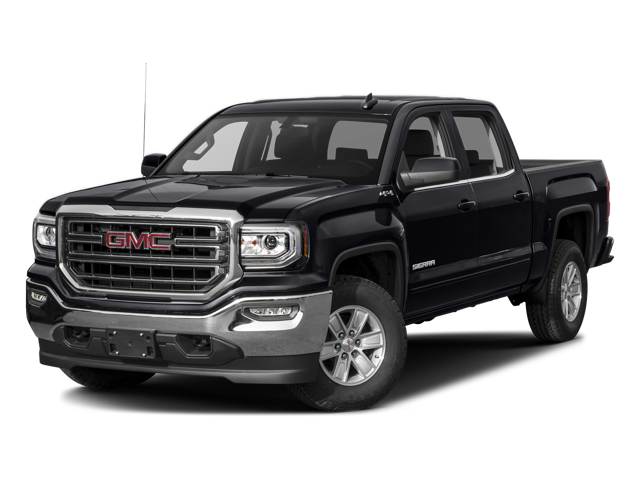 2017 GMC Sierra 1500 SLE in Dark Slate Metallic — front three-quarter view