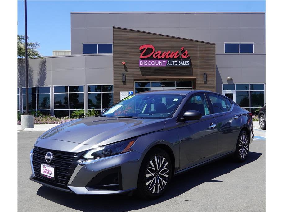 2025 Nissan Altima SV in Gun Metallic — front three-quarter view
