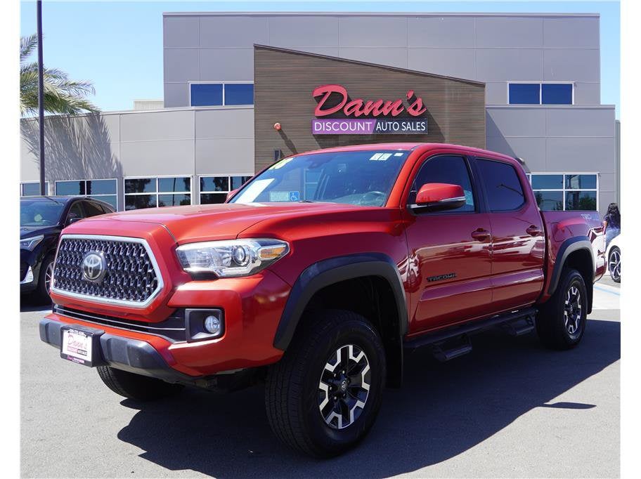 2018 Toyota Tacoma TRD Off-Road Pickup 4D 5 ft in Red — front three-quarter view